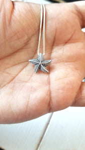 Knobby Starfish Pendant Sterling Silver
