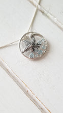 Load image into Gallery viewer, Knobby Starfish Pendant with Blue Topaz
