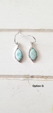 Load image into Gallery viewer, Marquis Larimar earrings
