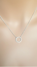 Load image into Gallery viewer, CZ Circle necklace