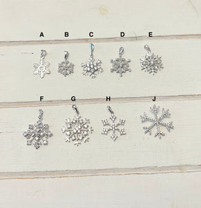 Snowflake pendants (9 options)