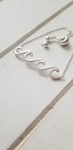 Multi Wave bracelet - Silver and 2 tone