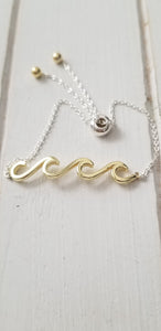 Multi Wave bracelet - Silver and 2 tone