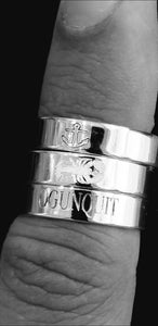 Lobster , Ogunquit , & Anchor Engraved rings