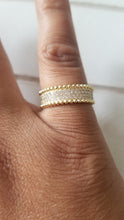 Load image into Gallery viewer, Eternity Band -Sterling Silver with Gold plating
