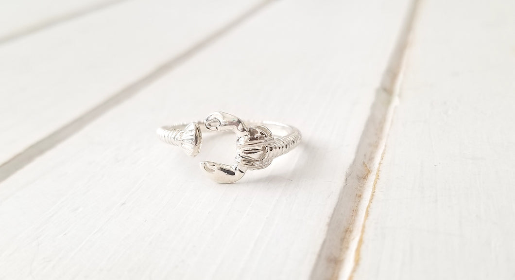 Sterling Silver Lobster Ring - Maine Lobster