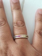 Load image into Gallery viewer, Rainbow Ring - Silver &amp; Gold
