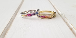 Rainbow Ring - Silver & Gold