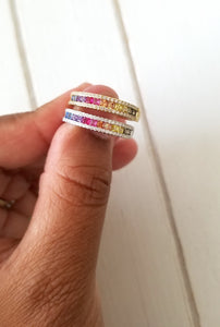 Rainbow Ring - Silver & Gold
