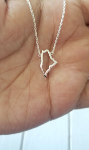 Maine Map Necklace - Outline
