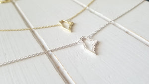 Maine Map Necklace - Outline
