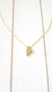 Maine Map Necklace