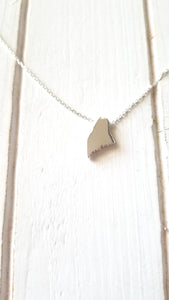 Maine Map Necklace