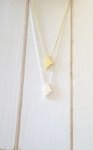 Maine Map Necklace