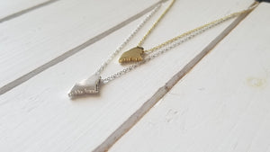 Maine Map Necklace