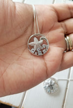 Load image into Gallery viewer, Knobby Starfish Pendant with Blue Topaz
