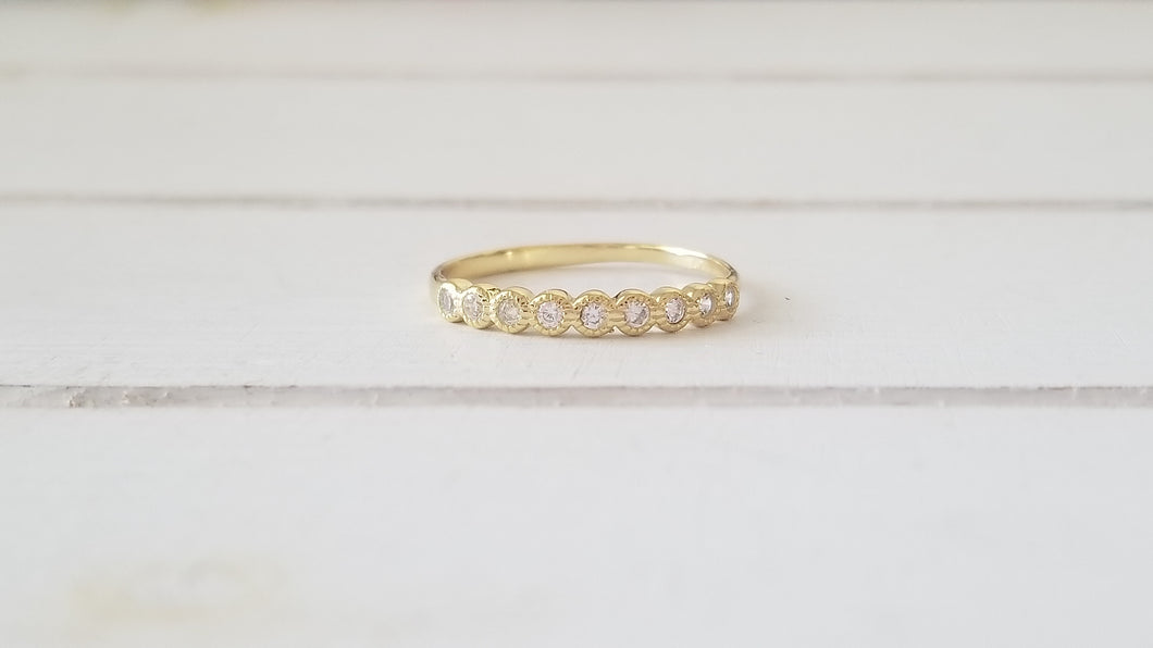 Silver Cubic Zirconia band
