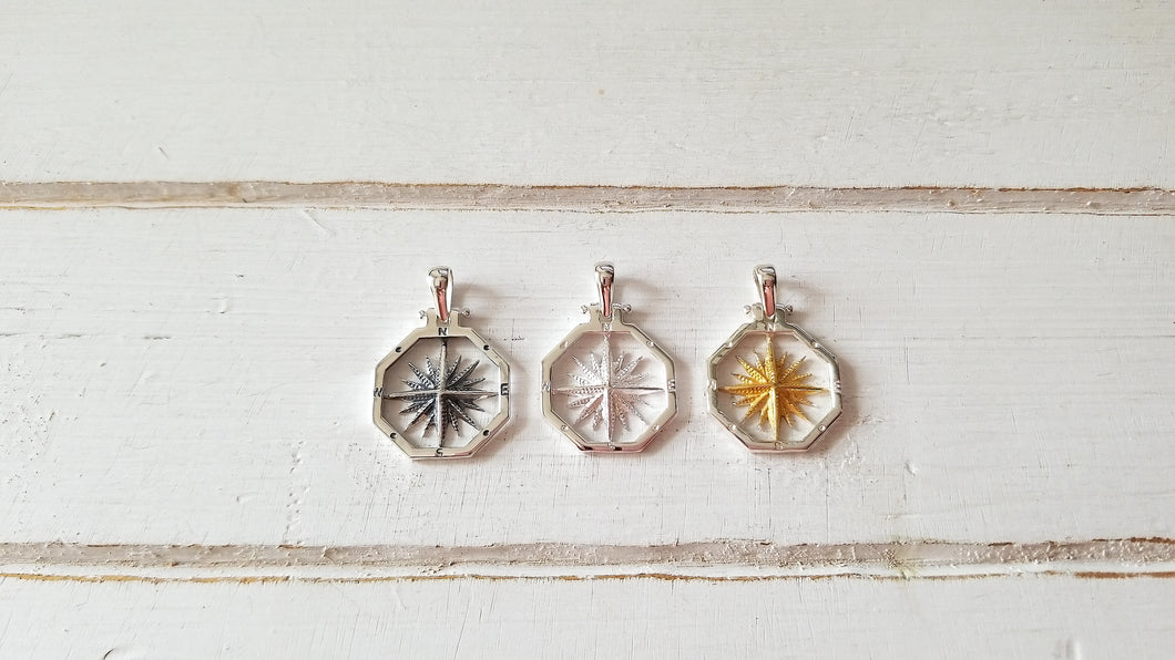 Compass Pendant - Octagon Compass