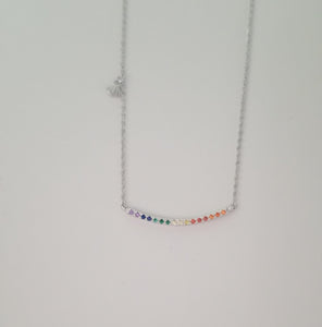 Rainbow Bar necklace