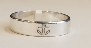 Lobster , Ogunquit , & Anchor Engraved rings