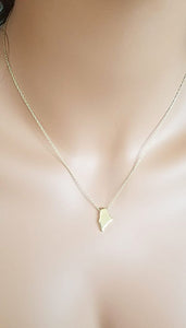 Maine Map Necklace