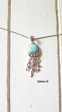 Load image into Gallery viewer, Larimar Jellyfish necklace
