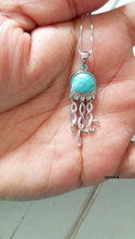 Load image into Gallery viewer, Larimar Jellyfish necklace
