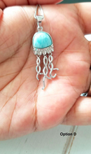 Load image into Gallery viewer, Larimar Jellyfish necklace
