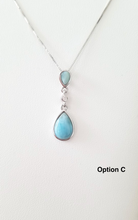 Load image into Gallery viewer, Teardrop &amp; CZ pendant
