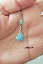 Load image into Gallery viewer, Teardrop &amp; CZ pendant
