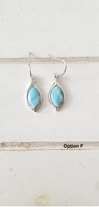 Marquis Larimar earrings