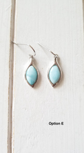 Load image into Gallery viewer, Marquis Larimar earrings
