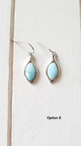 Marquis Larimar earrings