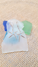 Load image into Gallery viewer, Starfish earring w. Larimar
