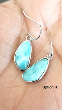 Load image into Gallery viewer, Free form Larimar earrings
