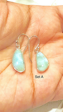 Load image into Gallery viewer, Free form Larimar earrings
