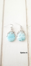 Load image into Gallery viewer, Larimar Octopus earrings
