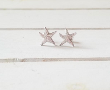 Load image into Gallery viewer, Cz Starfish Studs
