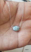 Load image into Gallery viewer, Oval Larimar necklace
