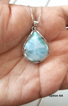 Load image into Gallery viewer, Teardrop Larimar Necklace

