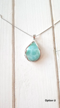 Load image into Gallery viewer, Teardrop Larimar Necklace
