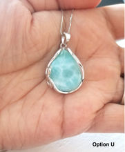 Load image into Gallery viewer, Teardrop Larimar Necklace
