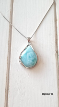 Load image into Gallery viewer, Teardrop Larimar Necklace
