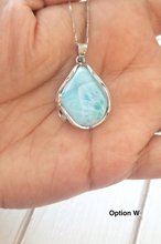Load image into Gallery viewer, Teardrop Larimar Necklace
