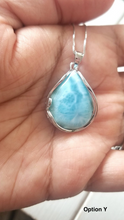 Load image into Gallery viewer, Teardrop Larimar Necklace
