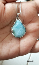 Load image into Gallery viewer, Teardrop Larimar Necklace
