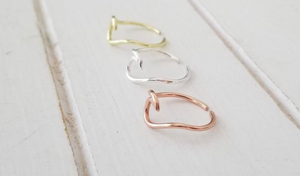 Wave toe ring