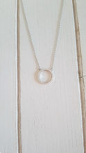 Load image into Gallery viewer, CZ Circle necklace
