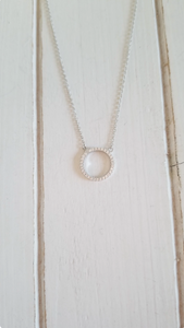 CZ Circle necklace