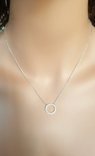 Load image into Gallery viewer, CZ Circle necklace
